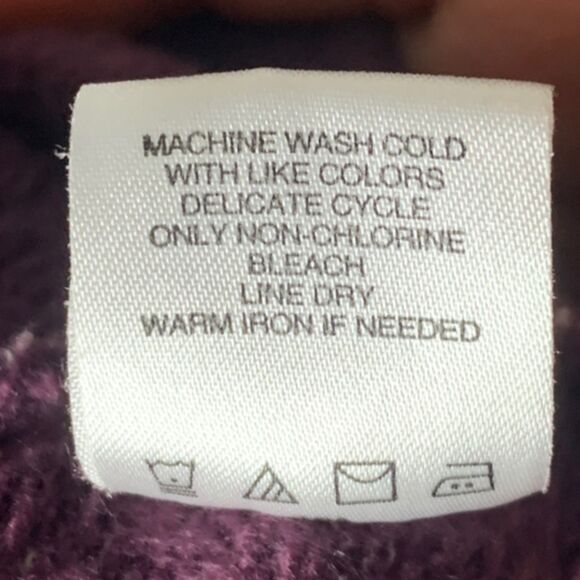 Bloom Knitware Women’s Open Front Cardigan Purple Organic Cotton Blend Size S - Picture 6 of 8